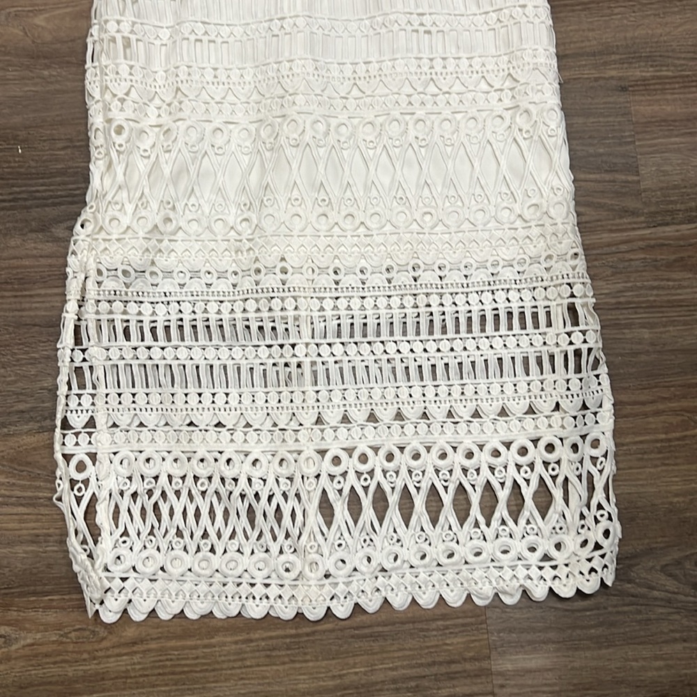 Endless Rose White Crochet Midi Dress - Picture 3 of 8
